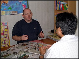 Freetalk English lessons for adult students.